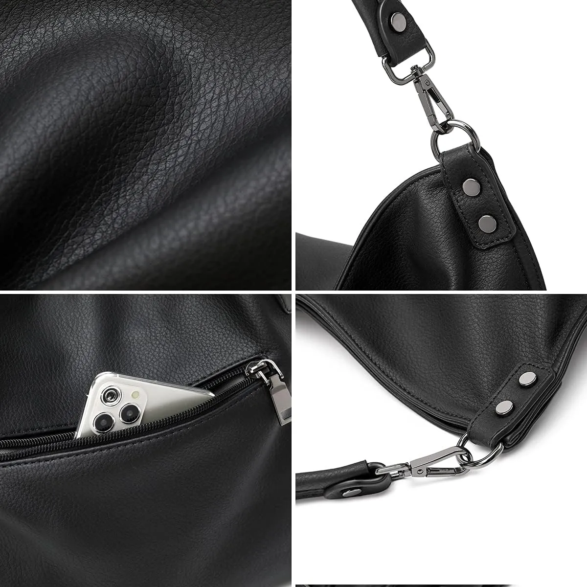lapsting Hobo Bags for Women Handbags Purse Ladies Boho Shoulder Bag Crossbody Purses Faux Leather