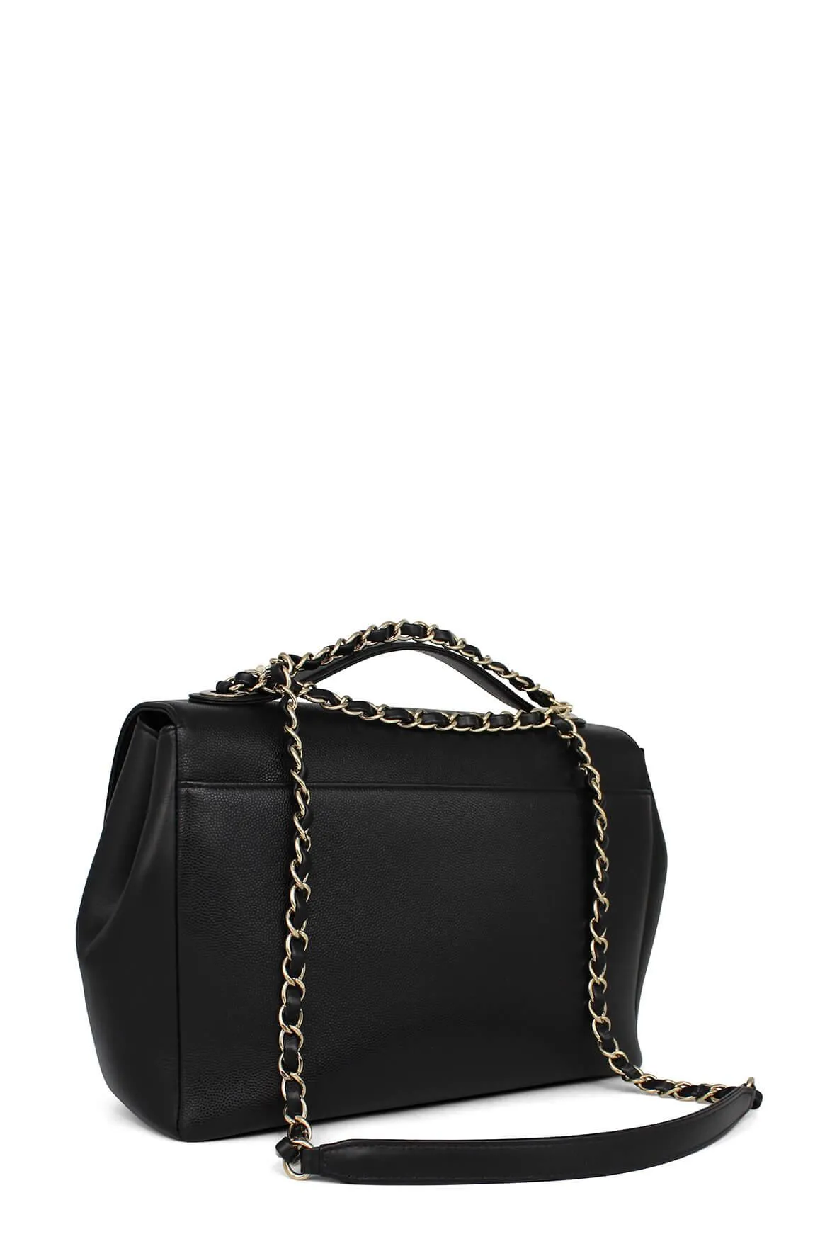 Large Flap Crowd-pleaser Bag Affinity Black Stylish Business