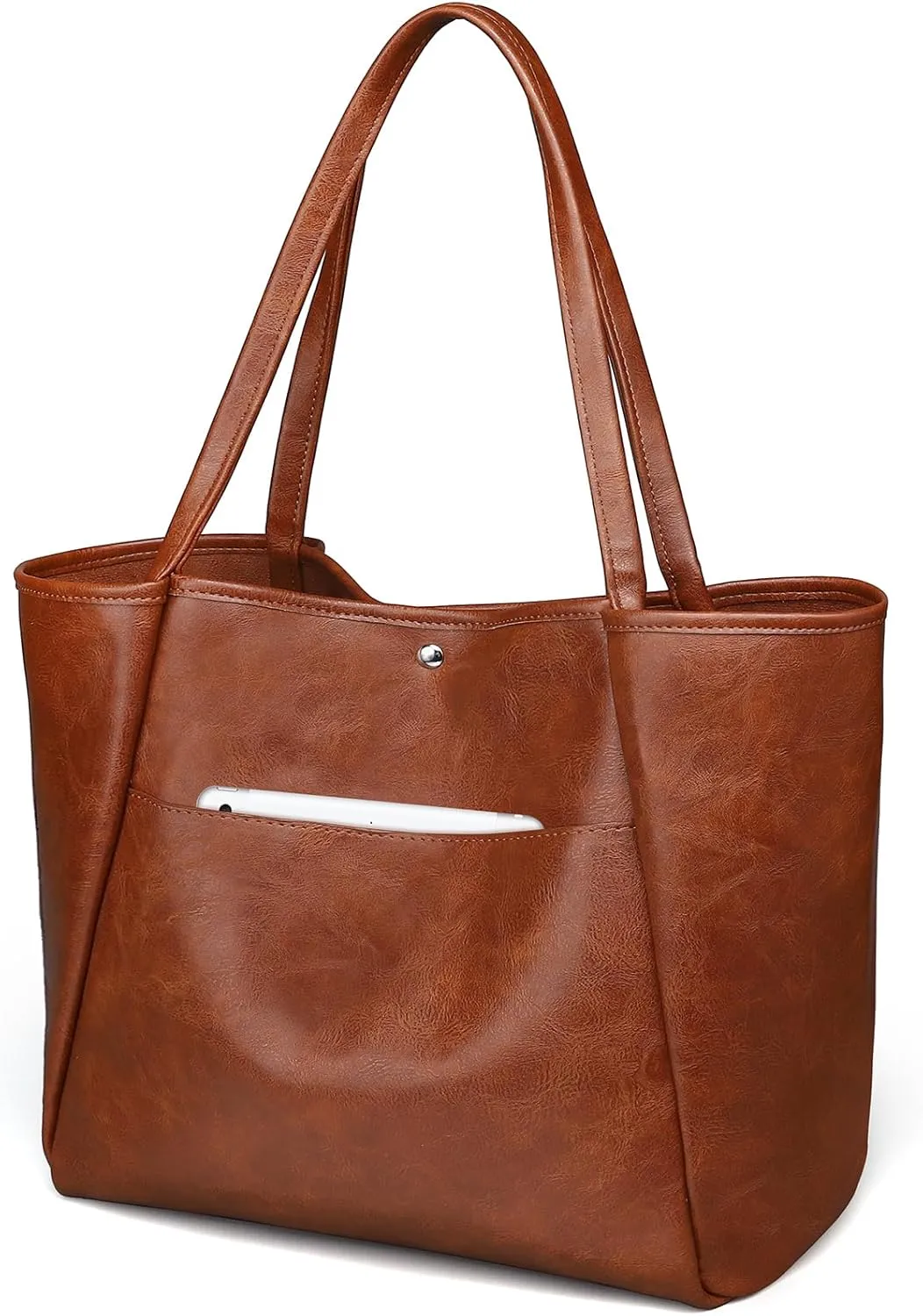 Large Tote Bag for Women Work 25L Travel Vegan Leather Ladies Handbags Weekender Purses