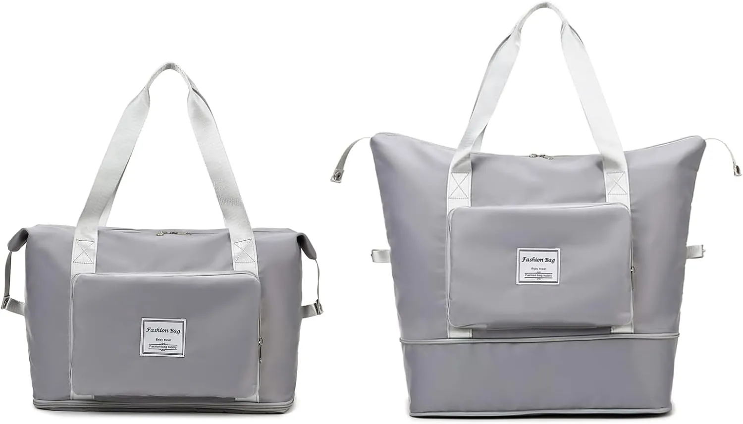 Large Weekend Bag Folding Expandable Casual Travel Duffel Bag Waterproof Tote Sports Bag with Wet Pocket for Women 1 pcs