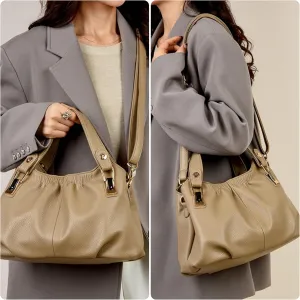 Large wrinkled Cross body Tote Bag Top Handle Bag For Women Travel Shoulder Bag
