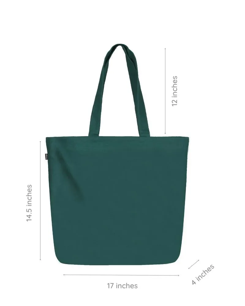 Large Zipper Tote Bag - Symphony