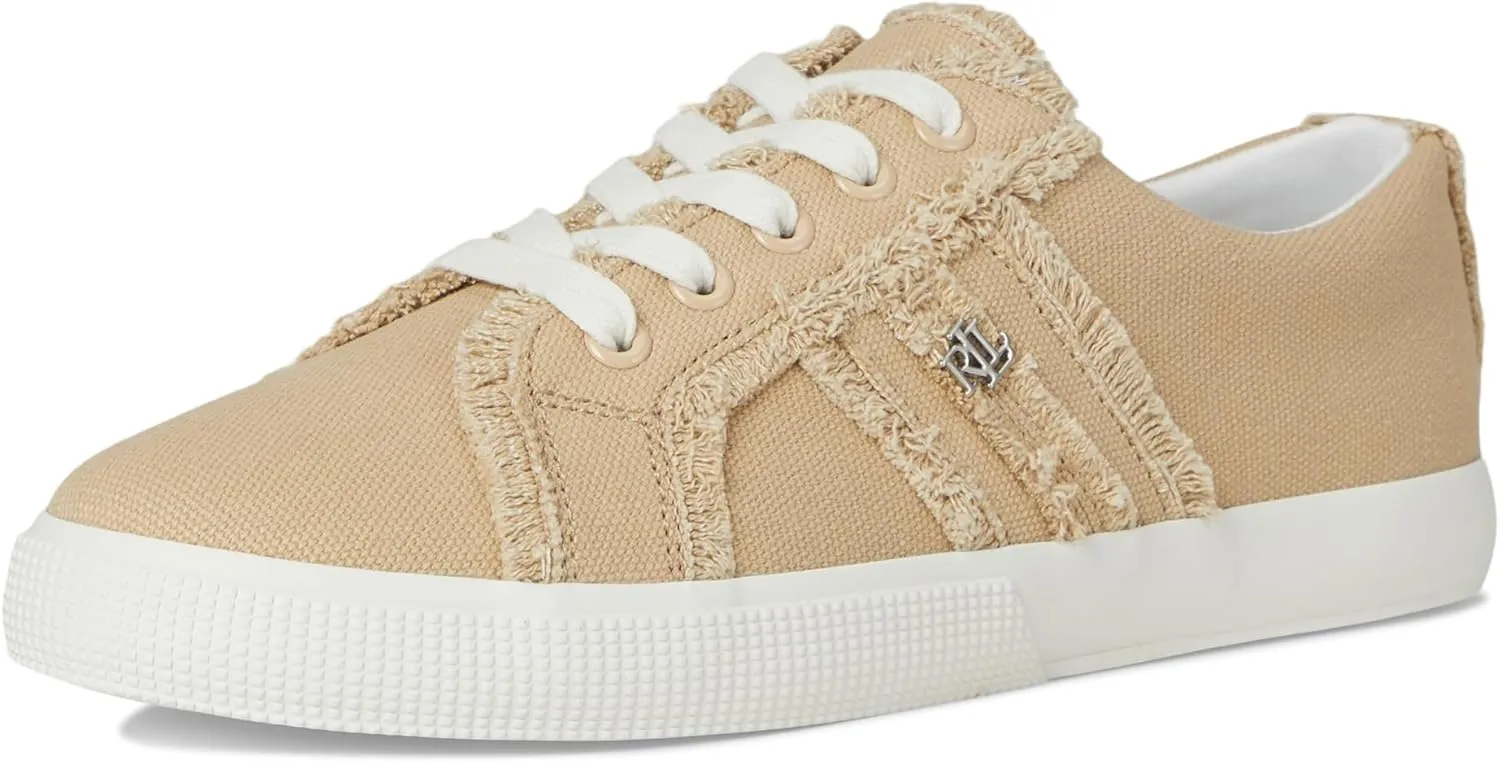 Lauren Ralph Lauren Women's Janson Frayed Canvas Sneakers