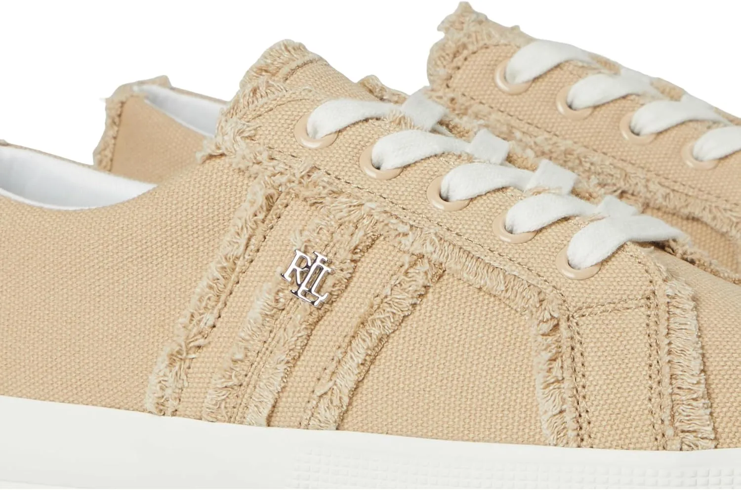 Lauren Ralph Lauren Women's Janson Frayed Canvas Sneakers