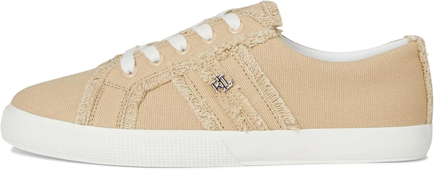 Lauren Ralph Lauren Women's Janson Frayed Canvas Sneakers