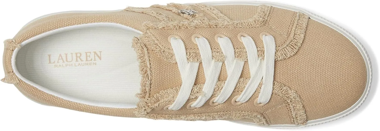 Lauren Ralph Lauren Women's Janson Frayed Canvas Sneakers