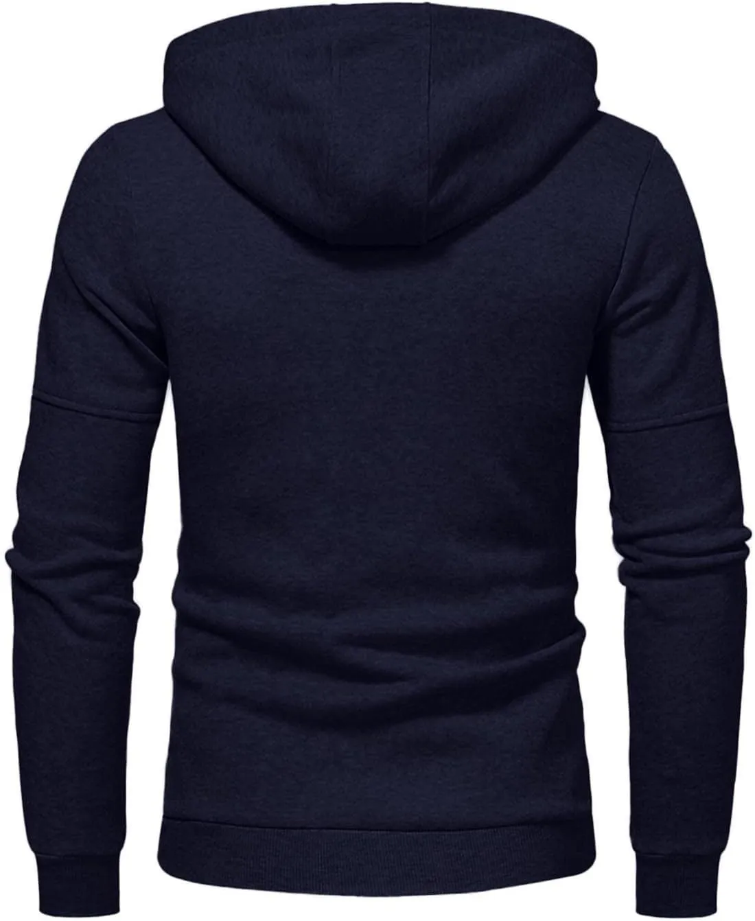 LCMTWX Men's Fashion Hoodies & Sweatshirts Solid Hooded Sweater Top Zip Up Unisex Cool Pullover Hoody Full Zip Long Sleeve