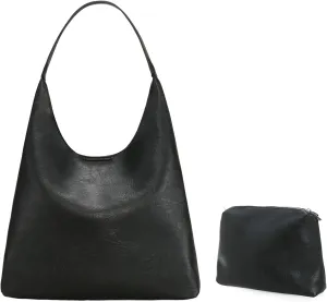 Leather Bag for Women Hobo Bag Handle Handbag Soft Shoulder Purse Large Handbag for Everyday Travel Durable Purse