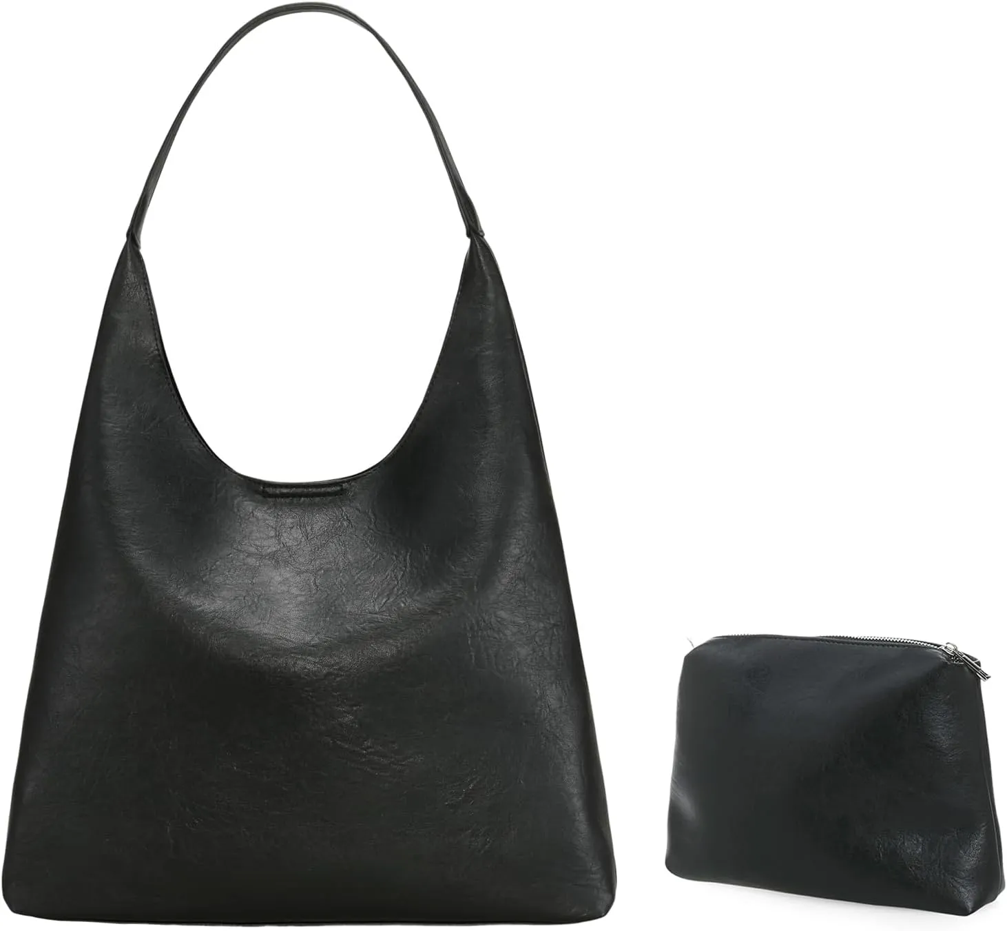 Leather Bag for Women Hobo Bag Handle Handbag Soft Shoulder Purse Large Handbag for Everyday Travel Durable Purse