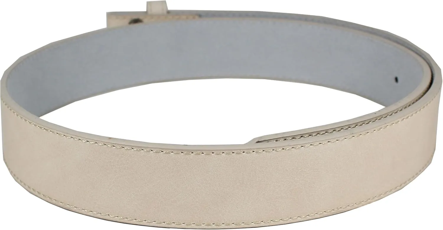 Leather Belt Strap with Vintage Distressed Texture 1.5" Wide with Snaps and without Buckle