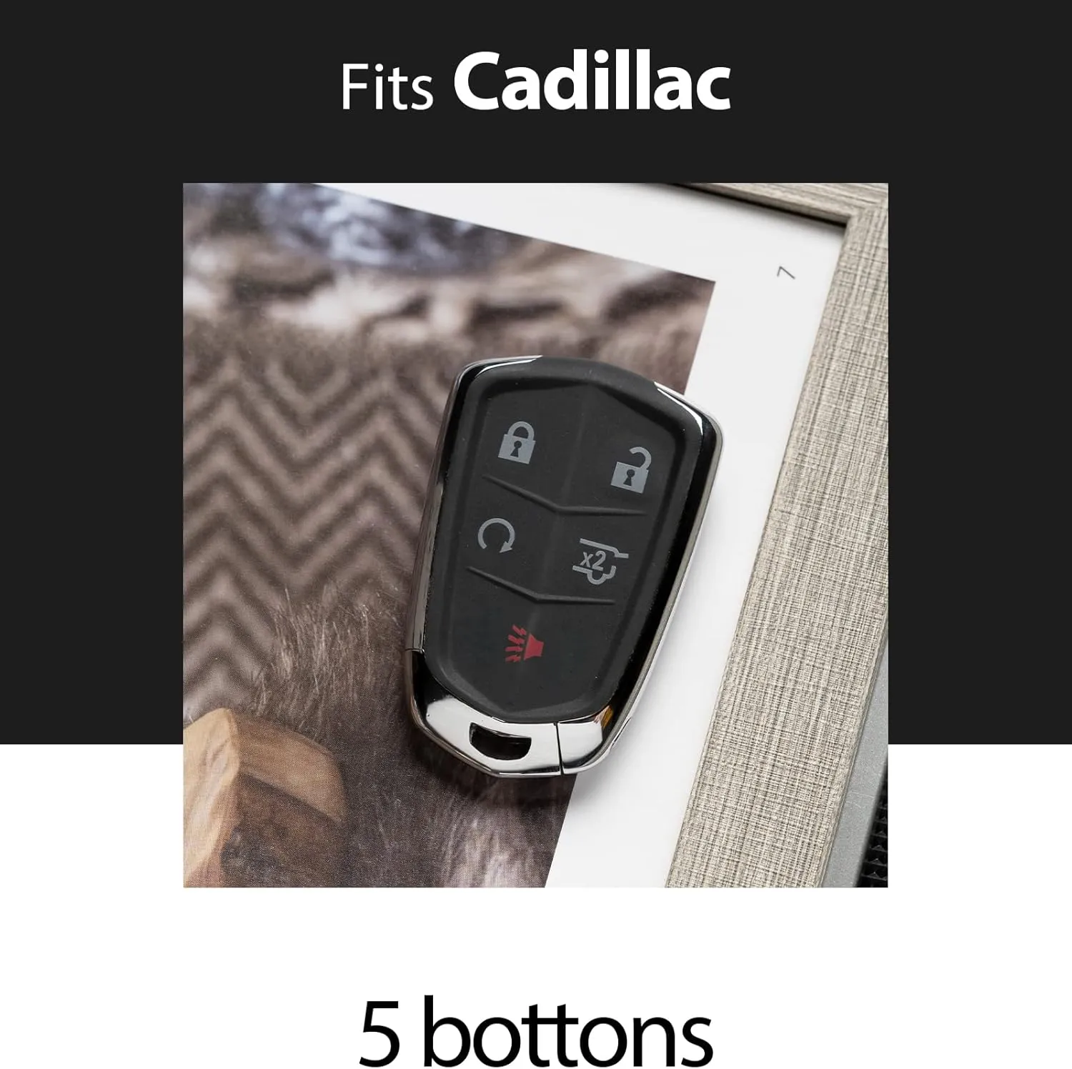 Leather Cadillac Key Fob Cover Keychain Holder car Key case Protector ATS CT6 CTS XTS XT4 XT5 XT6 Accessories