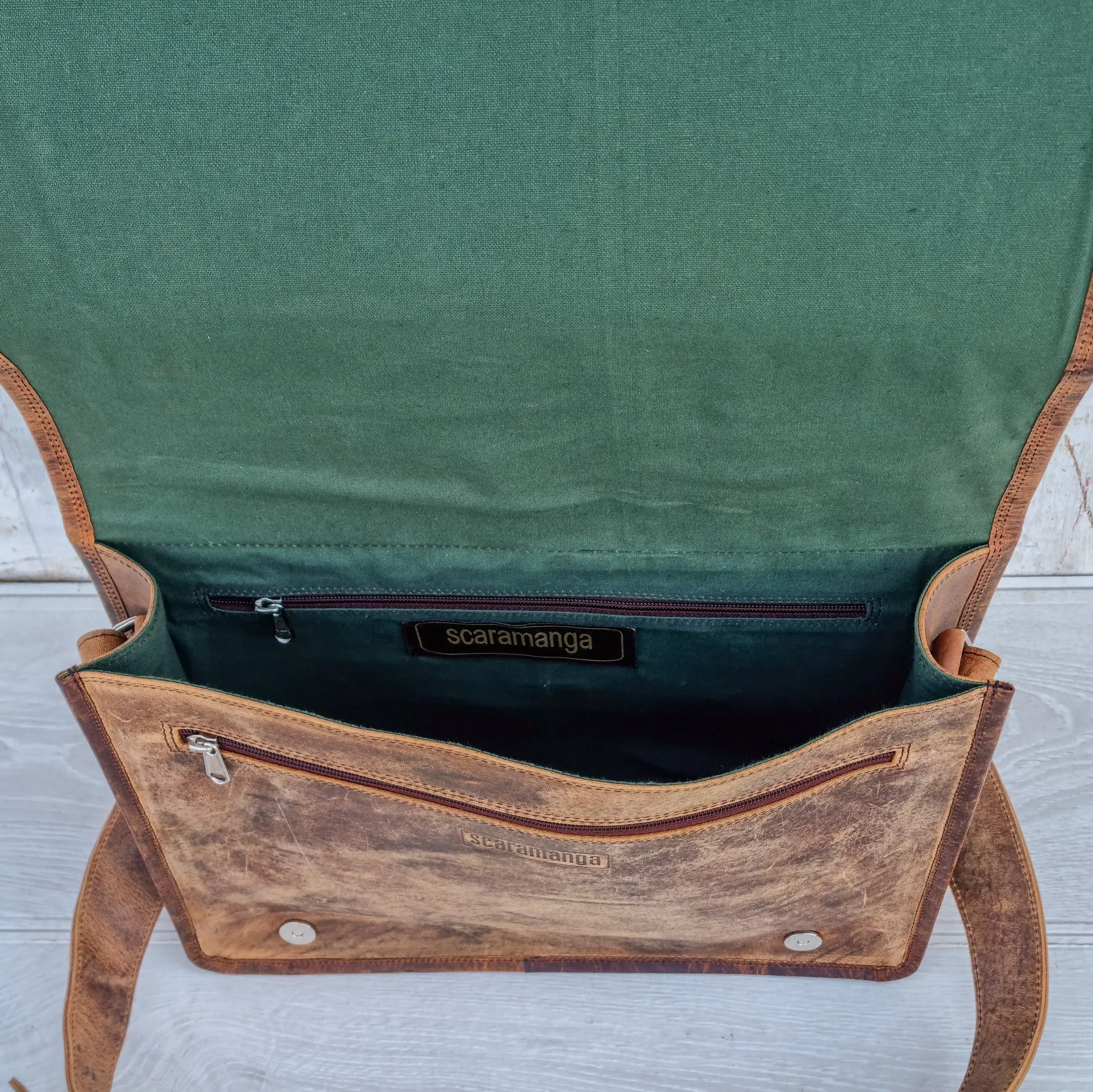 Leather Messenger Bag 15 Inch St Andrews