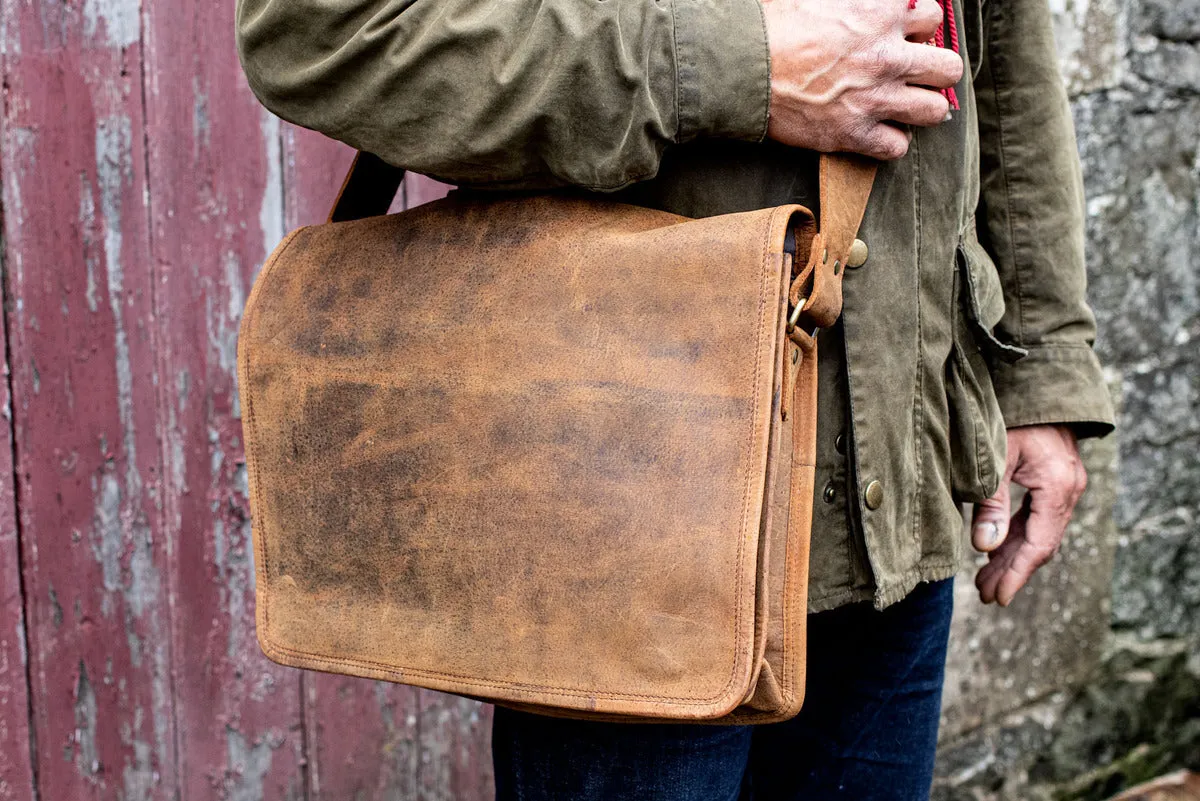 Leather Messenger Bag 15 Inch St Andrews