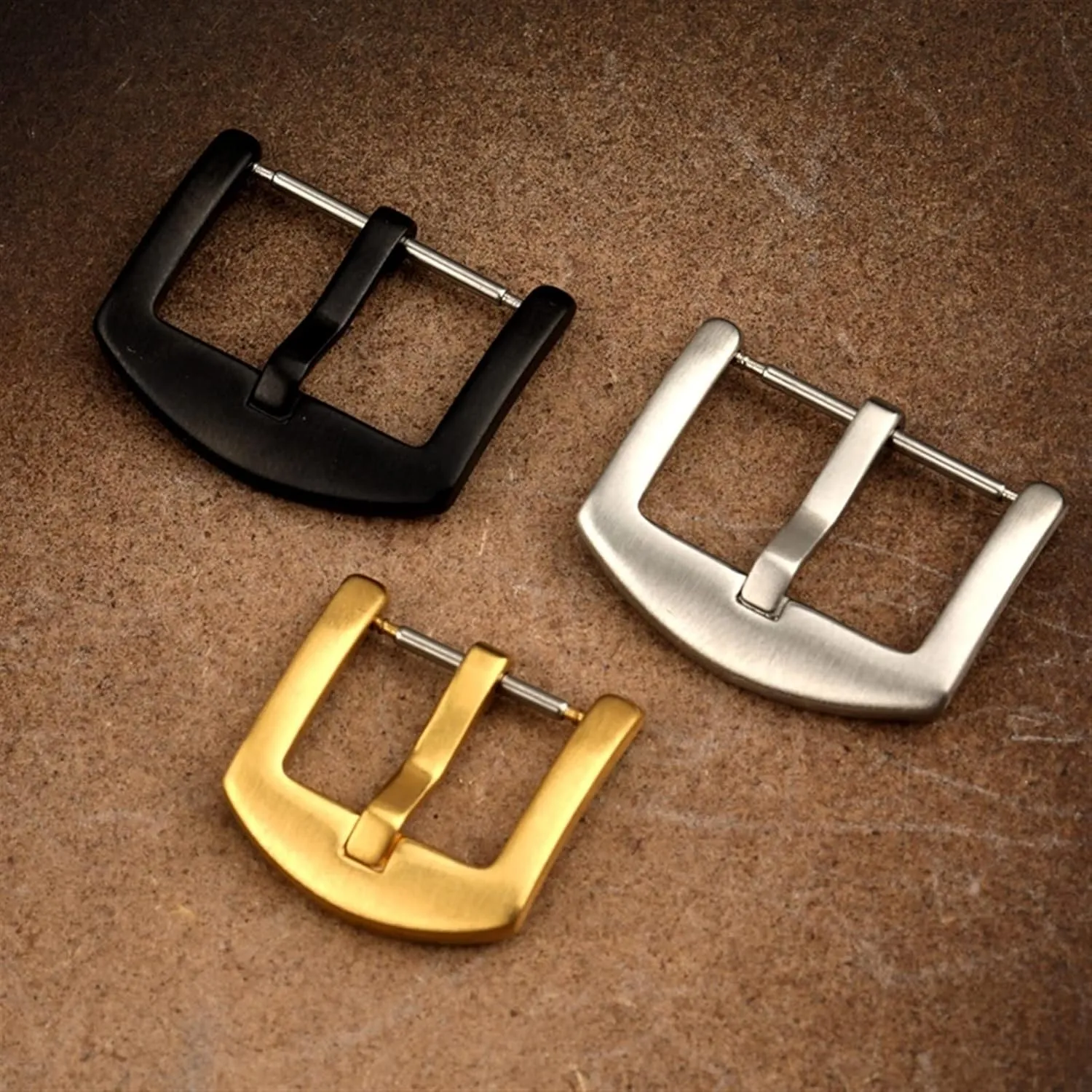 Leather Strap Buckle 18MM/20MM/22MM/24MM Leather Strap Buckle Mechanical Watch Men Watch Buckle (Color : #M14/24)