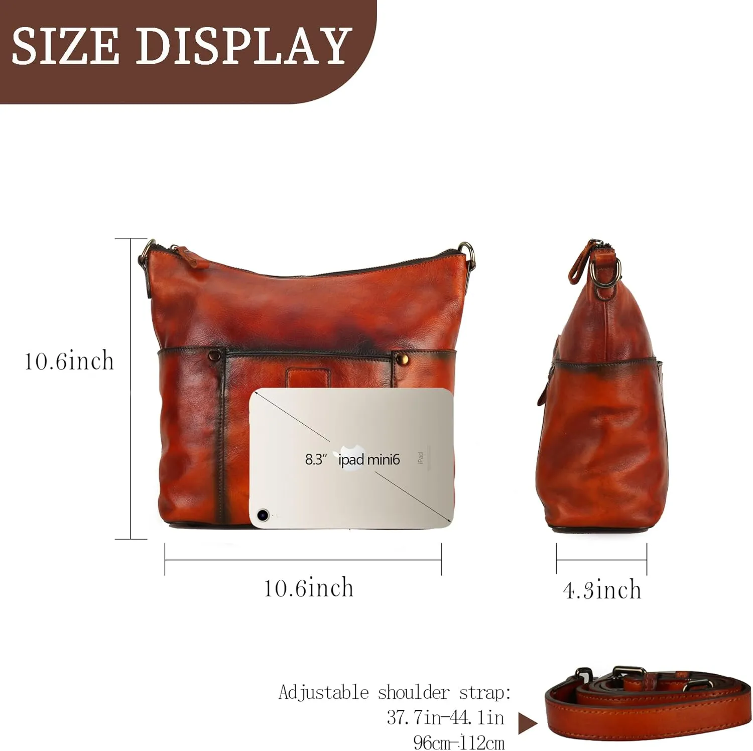 LETEULO Hobo Bag for Women Crossbody Bag Purse and Handbag Leather Shouler Bags