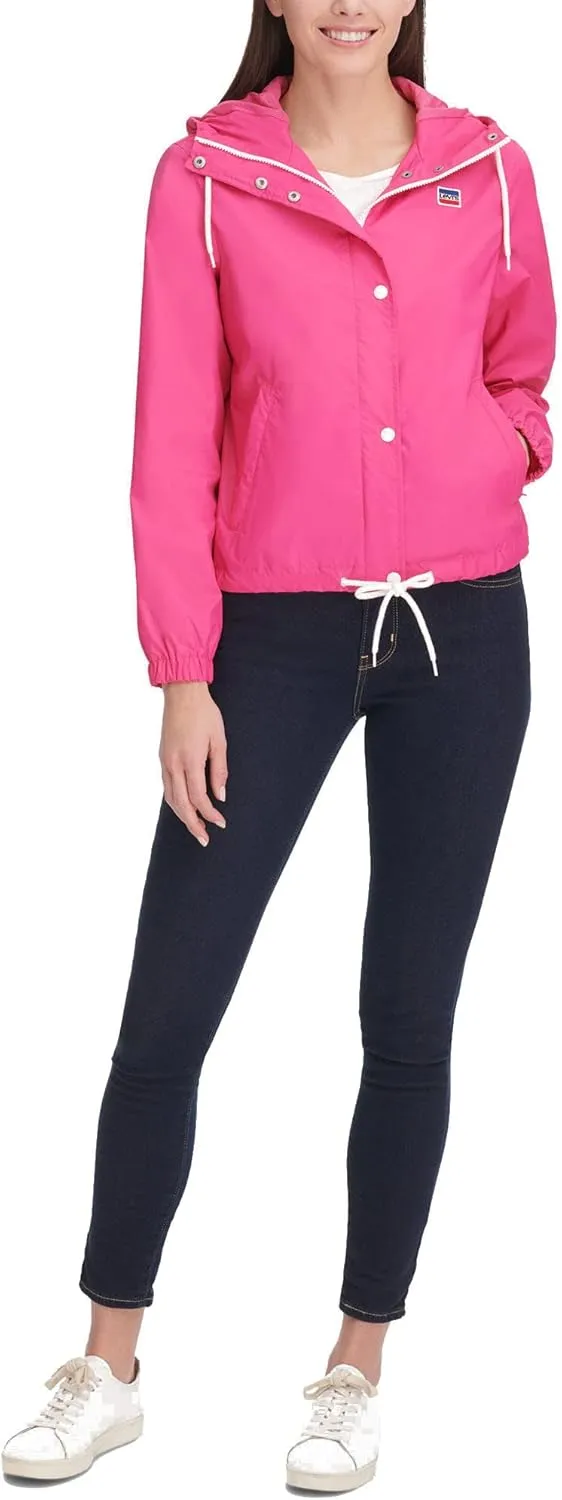 Levi's Women's Retro Hooded Rain Windbreaker Jacket (Standard & Plus Sizes)