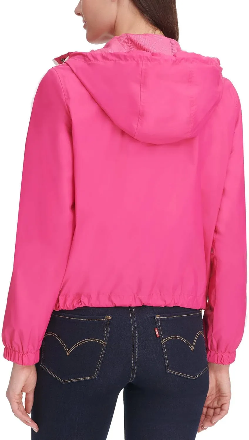 Levi's Women's Retro Hooded Rain Windbreaker Jacket (Standard & Plus Sizes)