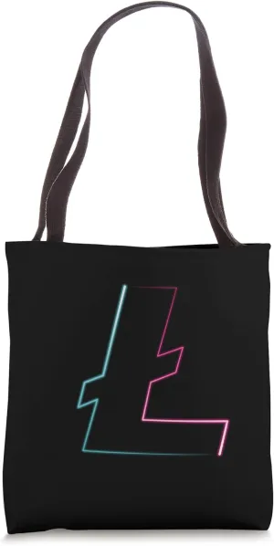 Litecoin LTC Cryptocurrency Online Platform Logo Image Tote Bag