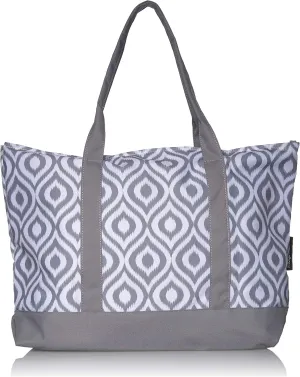 Logo Brands NCAA Notre Dame Fighting Irish Women's Ikat Tote Bag, One Size, Navy