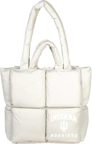 Logo Brands NCAA Puffer Tote Bag-Stylish & Fashionable Fan Accessory School, and Casual Use, Plush Puff Exterior