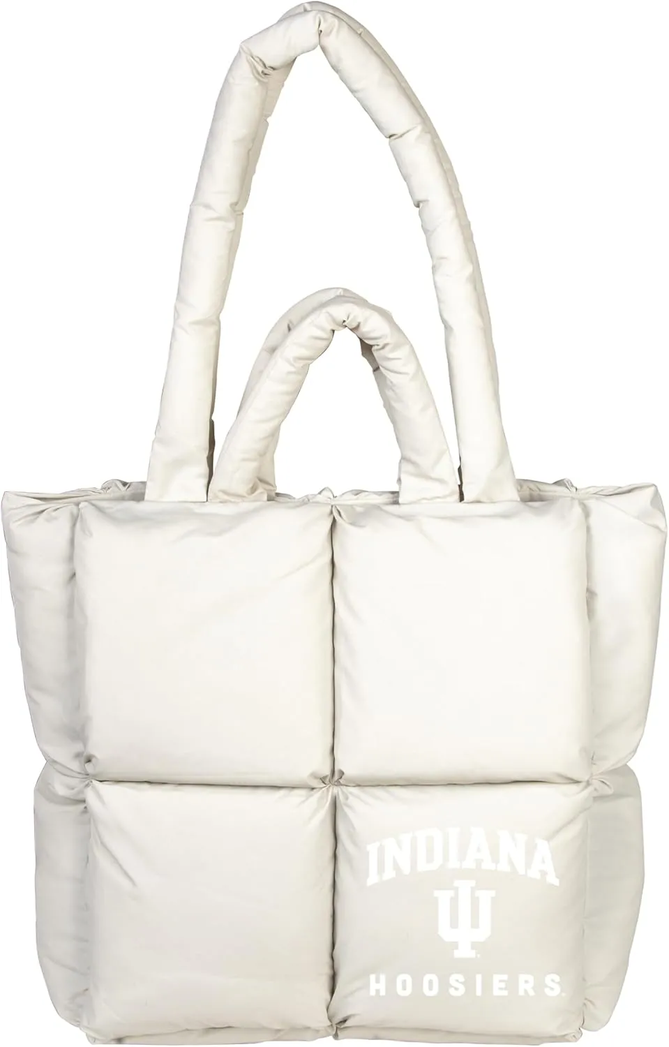 Logo Brands NCAA Puffer Tote Bag-Stylish & Fashionable Fan Accessory School, and Casual Use, Plush Puff Exterior