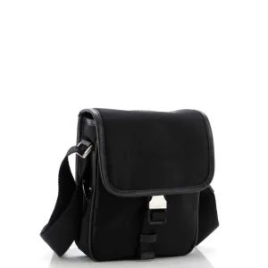Logo Flap Messenger Tessuto Mini