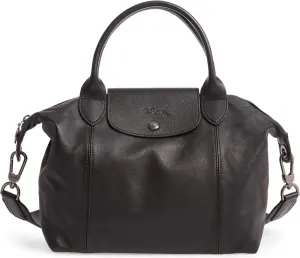 Longchamp Ladies Le Pliage Cuir Top Handle Bag