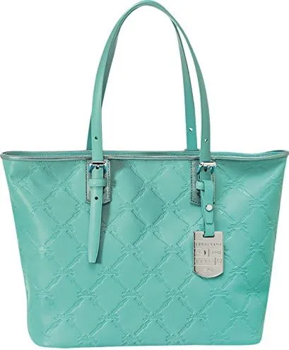 Longchamp Lm Cuir Large Tote Lagoon Blue Bag Leather Handbag Purse Logo New