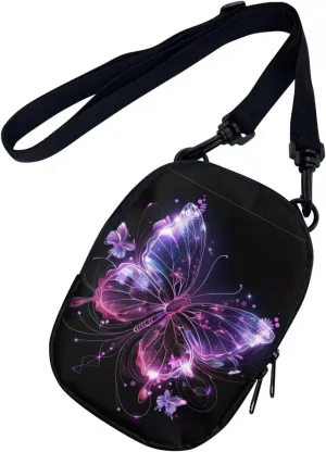 Lotusorchid Small Message Bag Women Shoulder Bag with Adjustable Staps, Sling Phone Bag Crossbody Satchel Purse Wallet