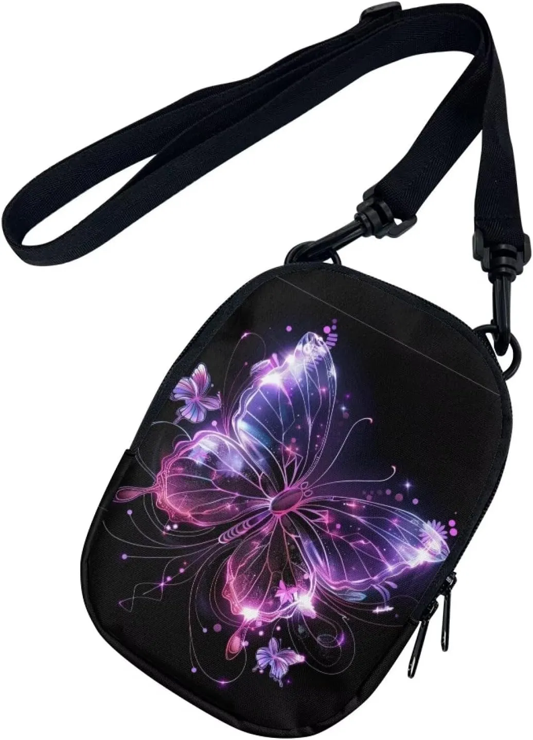 Lotusorchid Small Message Bag Women Shoulder Bag with Adjustable Staps, Sling Phone Bag Crossbody Satchel Purse Wallet