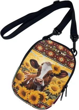 Lotusorchid Small Message Bag Women Shoulder Bag with Adjustable Staps, Sling Phone Bag Crossbody Satchel Purse Wallet
