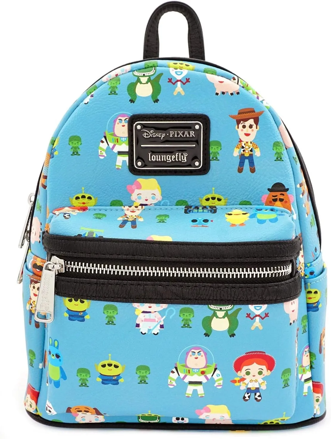 Loungefly x Toy Story Chibi Characters Allover-Print Mini Backpack (One Size, Multicolored)