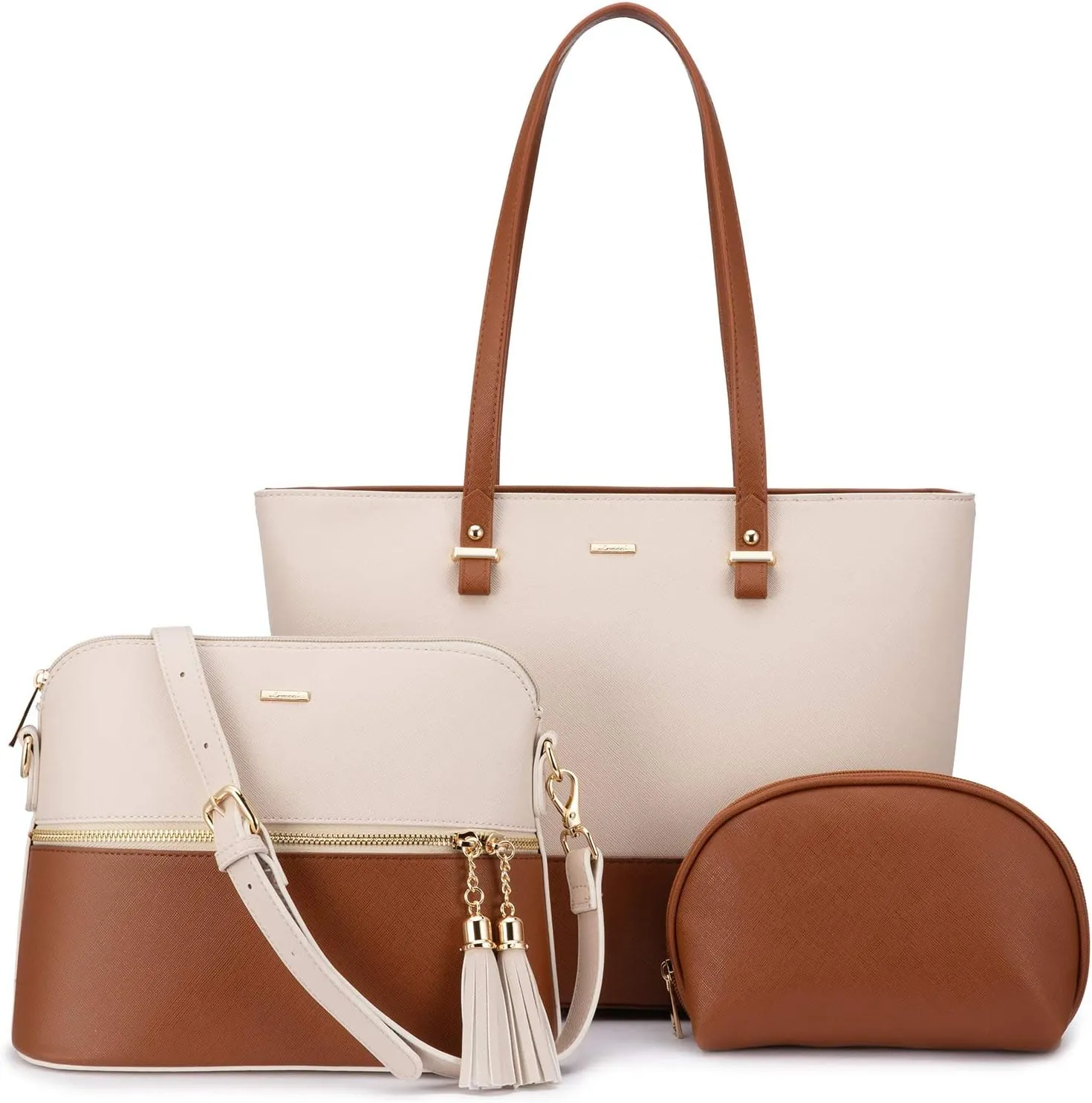 LOVEVOOK Handbags for Women Shoulder Bags Tote Satchel Hobo 3pcs Purse Set