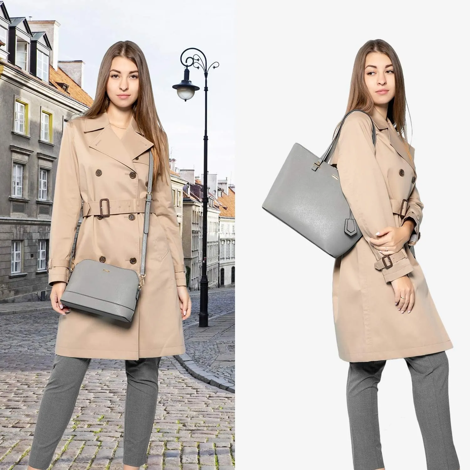 LOVEVOOK Handbags for Women Shoulder Bags Tote Satchel Hobo 3pcs Purse Set