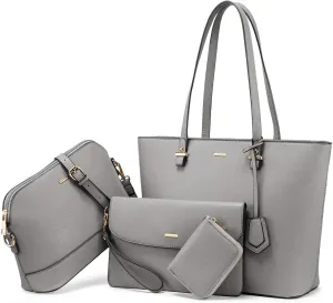 LOVEVOOK Handbags for Women Shoulder Bags Tote Satchel Hobo 3pcs Purse Set