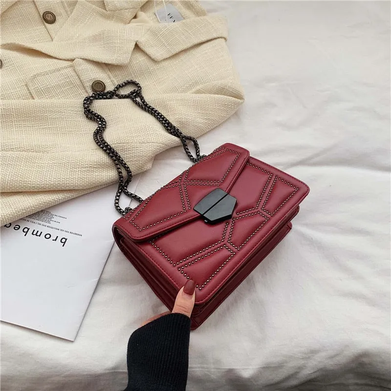 Luxury Rivet Chain Small Crossbody Handbags