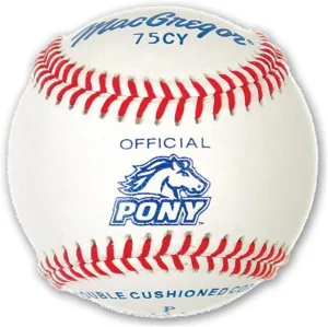MacGregor Youth 75CY Official Pony League Baseball (One Dozen)