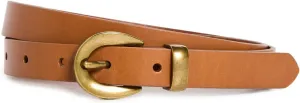 Madewell Women's Chunky Buckle Skinny Leather Belt