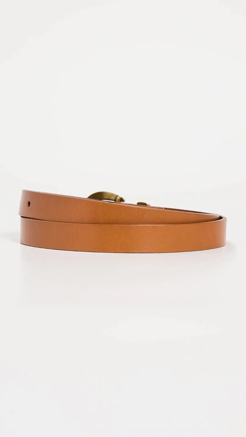 Madewell Women's Chunky Buckle Skinny Leather Belt