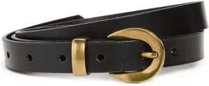 Madewell Women's Chunky Buckle Skinny Leather Belt