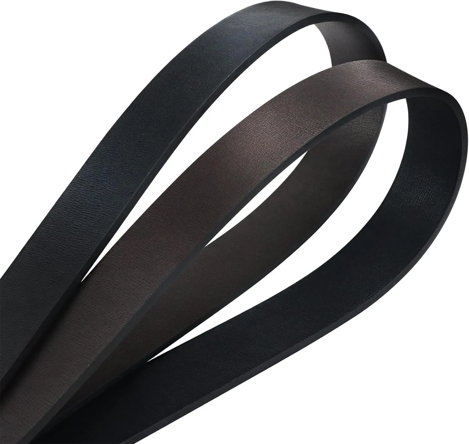 maikun Mens Dress Leather Belt, 1.3'' Width Casual Black Belt for Men