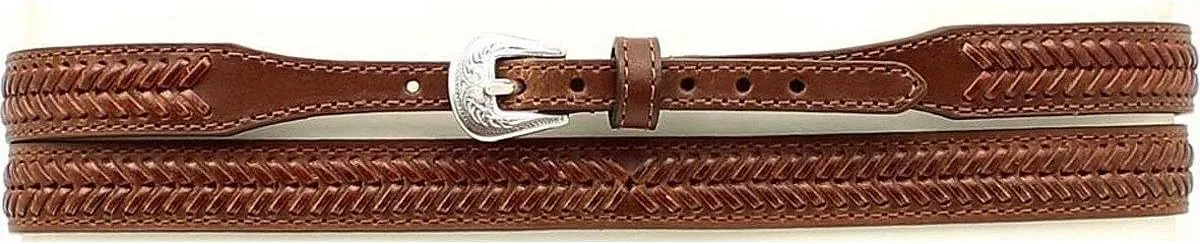 M&F Western Products Men's Leather Laced Hat Band Brown One Size [Apparel]