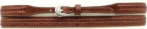 M&F Western Products Men's Leather Laced Hat Band Brown One Size [Apparel]