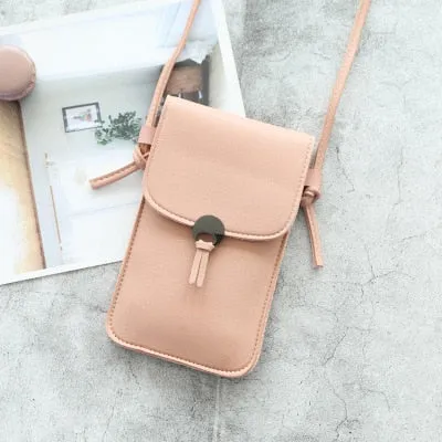 Mara's Dream 2020 New Solid Color Ladies Touch Screen Mobile Phone Bag Shoulder Messenger Bag Fashion Wild Small Bag