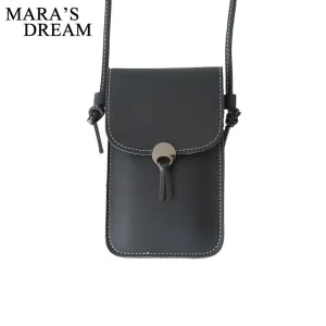 Mara's Dream 2020 New Solid Color Ladies Touch Screen Mobile Phone Bag Shoulder Messenger Bag Fashion Wild Small Bag