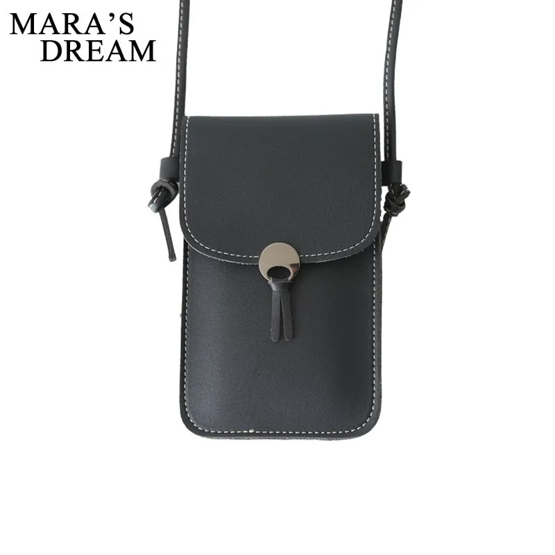 Mara's Dream 2020 New Solid Color Ladies Touch Screen Mobile Phone Bag Shoulder Messenger Bag Fashion Wild Small Bag