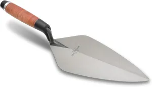 MARSHALLTOWN London Brick Trowels, Leather Handle Material, London Pattern, 330mm Length, 137mm Width, Made In The USA, 33L13