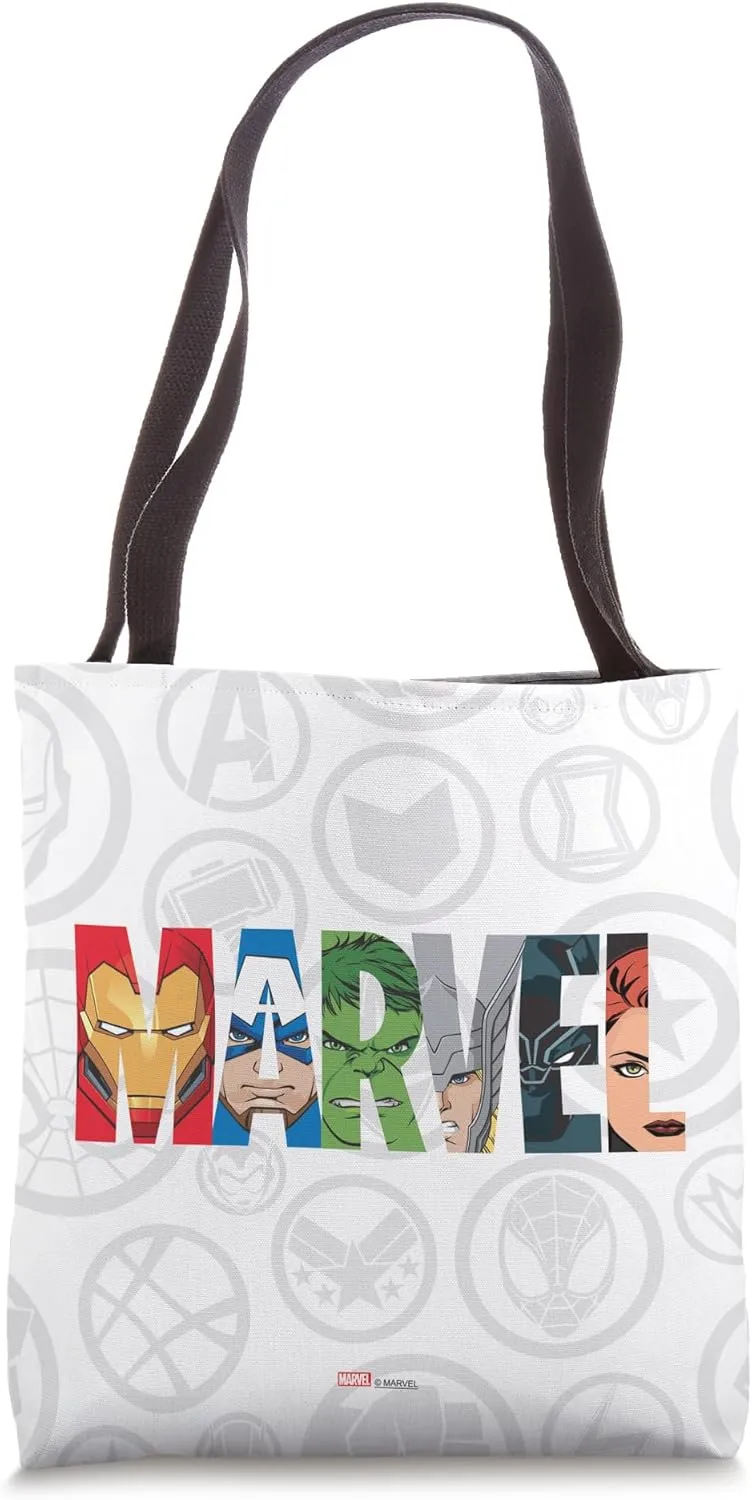 Marvel Avengers Super Heroes Comic Book Tote Bag