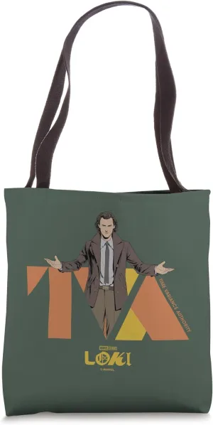 Marvel Loki Time Variance Authority Propaganda Retro Logo Tote Bag
