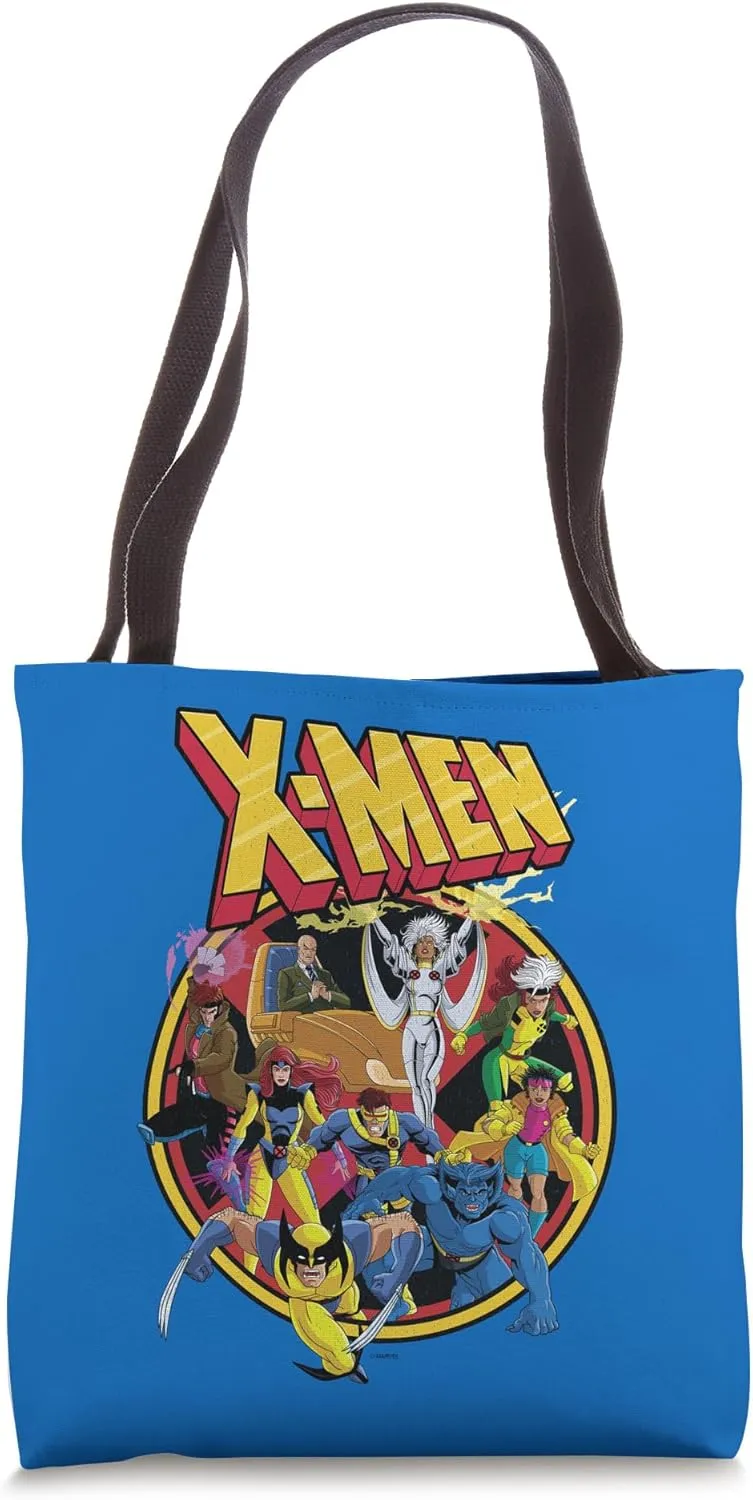 Marvel X-Men Animated Series Retro 90s Tote Bag